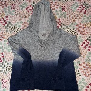 Justice crop hoodie size 8